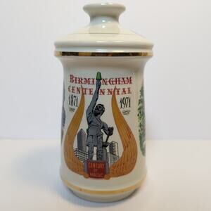 Vintage 1972 Porcelain Decanter - Old Fitzgerald Prime - Birmingham Centennial